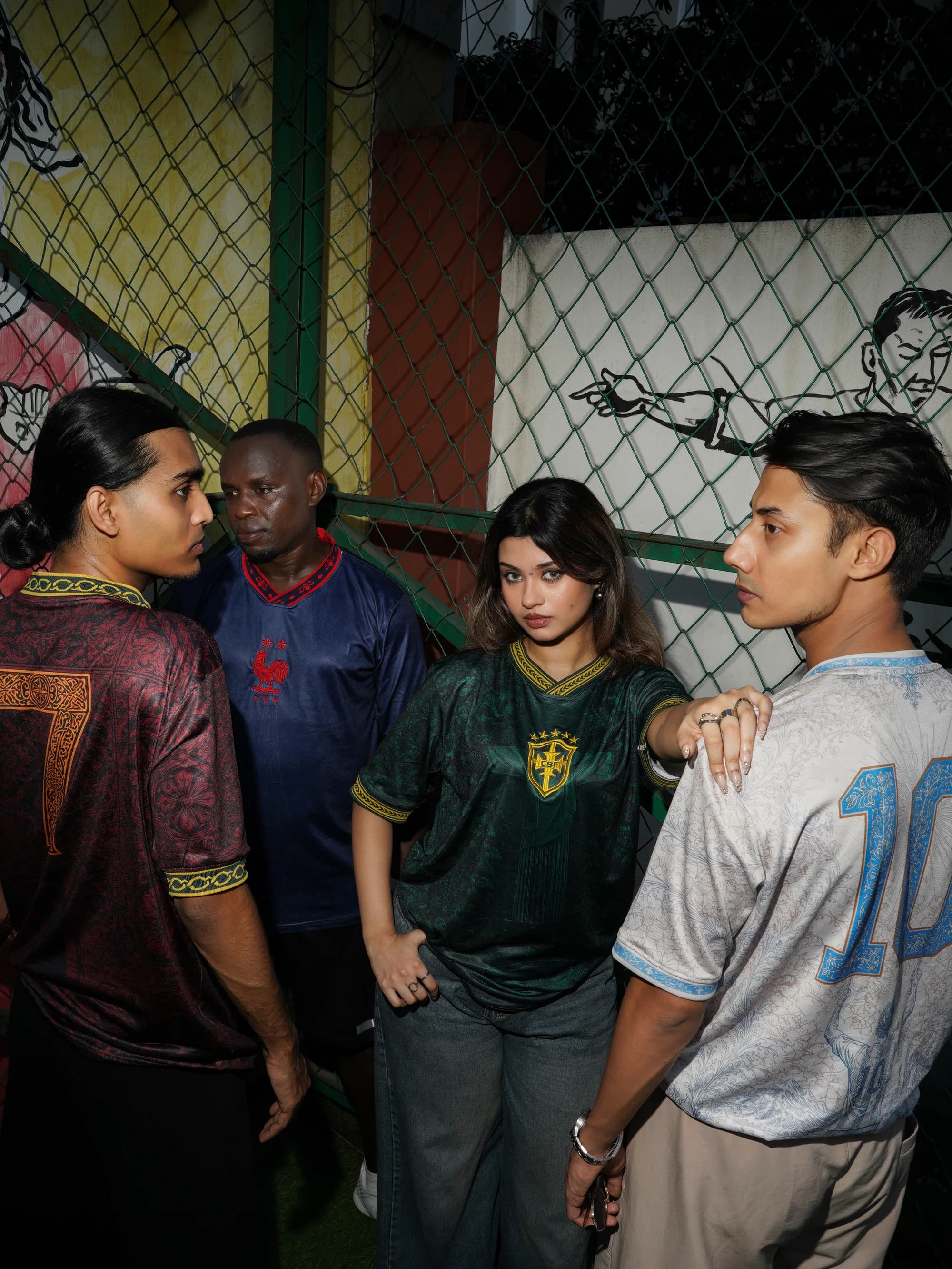 The Drop 01 jerseys, worn